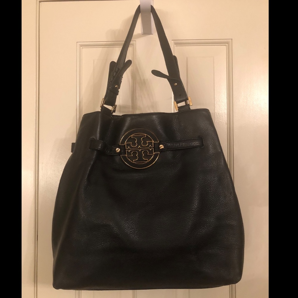 Tory Burch Black Leather Large Bag
